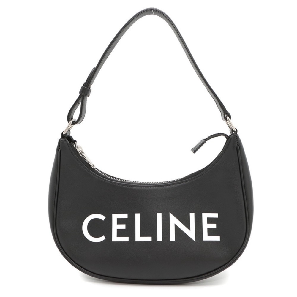 SOLD ! CELINE Shoulder Bag Ava Leather 193953 Black